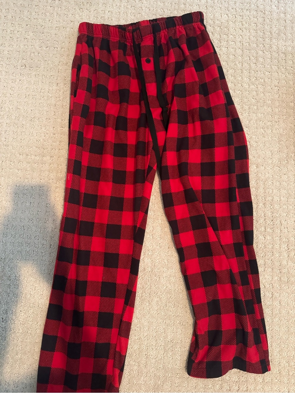 Kids Red and Black Buffalo Plaid Pajama Pants - Cozy Sleepwear